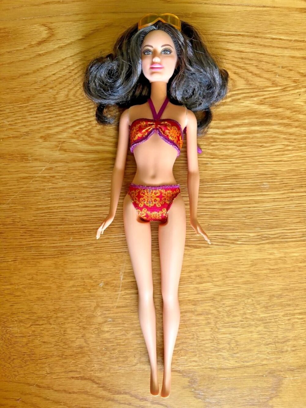 BARBIE 2013 BEACH RAQUELLE RARE HTF BIKINI DOLL w/SUNGLASSES BCN24